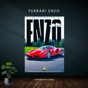 Ferrari Enzo Wall Poster – Premium HD Supercar Print for Car Enthusiasts