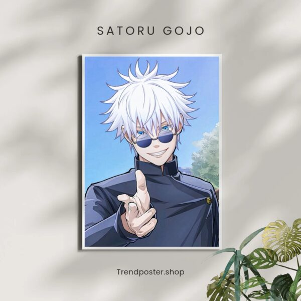 Satoru Gojo Anime Wall Poster - Jujutsu Kaisen HD Print Room Deco