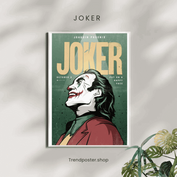 Joker Wall Poster HD Print – Dark Knight Artwork