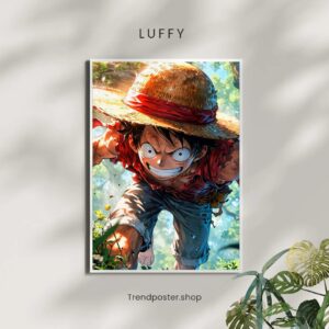 Luffy Anime Wall Poster – High-Quality One Piece Art