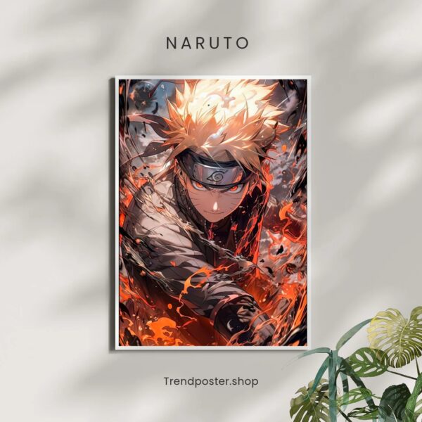 High-quality Naruto Anime Wall Poster with glossy finish