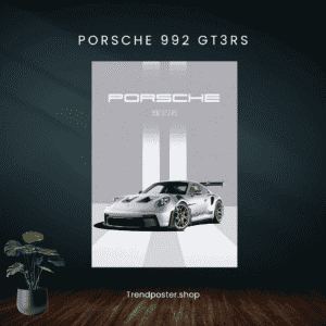 Porsche GT3 RS Wall Poster – High-Quality Supercar Art