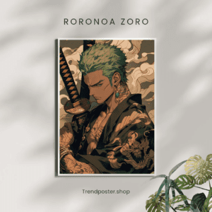 Zoro Samurai Poster – One Piece Anime Wall Art